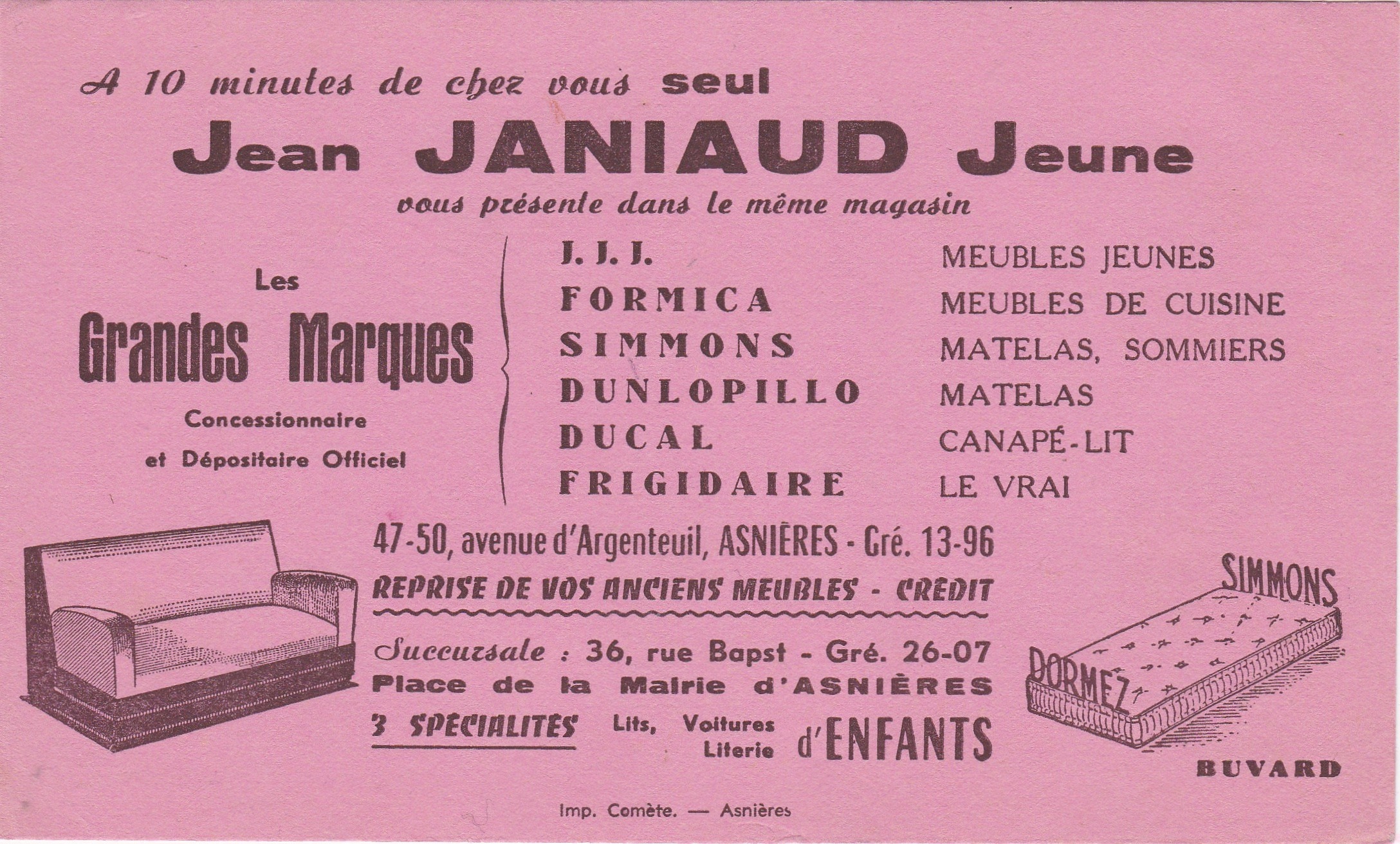 COLLECTION BUVARDS PUBLICITAIRES